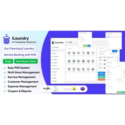 iLaundry : Dry Cleaning & Laundry Service Booking with POS | Single & Multi Branch Complete Solution
