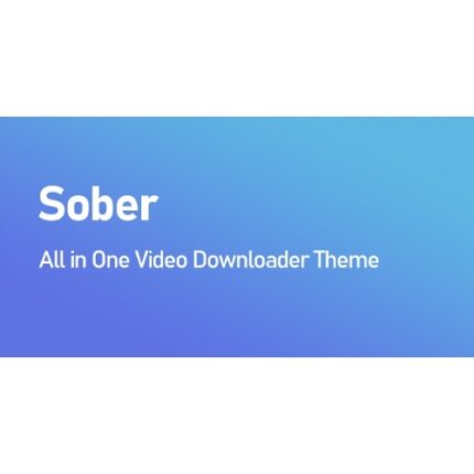 Sober All in One Video Downloader Theme
