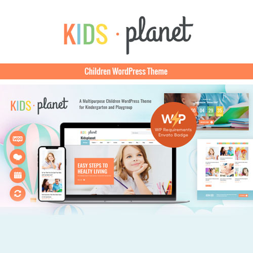 kids-planet.jpg Kids Planet – A Multipurpose Children WordPress Theme for Kindergarten and Playgroup - Image 1