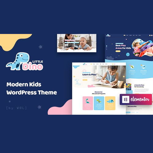 littledino.jpg Littledino – Modern Kids WordPress Theme - Image 1