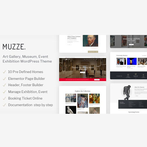 muzze.jpg Muzze – Museum Art Gallery Exhibition WordPress Theme - Image 1