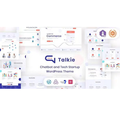 talkie.jpg Talkie – Chatbot and Tech Startup WordPress Theme - Image 1