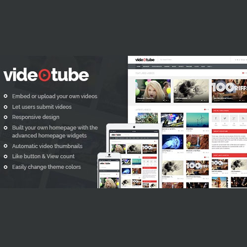 videotube.jpg VideoTube – Responsive Video WordPress Theme - Image 1