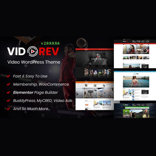 vidorev.jpg VidoRev – Video WordPress Theme - Image 1