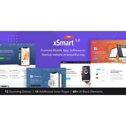 xSmart – App Landing Page WordPress Theme in Tech Presentation, Promo Marketing & Advertising Agency